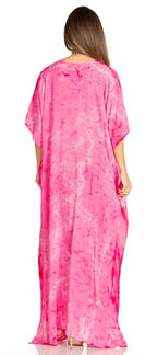 Sakkas Pilar Petite Women's Beach Maxi Caftan Dress in Short Sleeve Casual Style dresses La Vie Bien Sakkas Pilar Petite Women's Beach Maxi Caftan Dress in Short Sleeve Casual Style