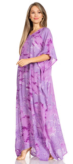 Sakkas Pilar Petite Women's Beach Maxi Caftan Dress in Short Sleeve Casual Style dresses La Vie Bien Sakkas Pilar Petite Women's Beach Maxi Caftan Dress in Short Sleeve Casual Style
