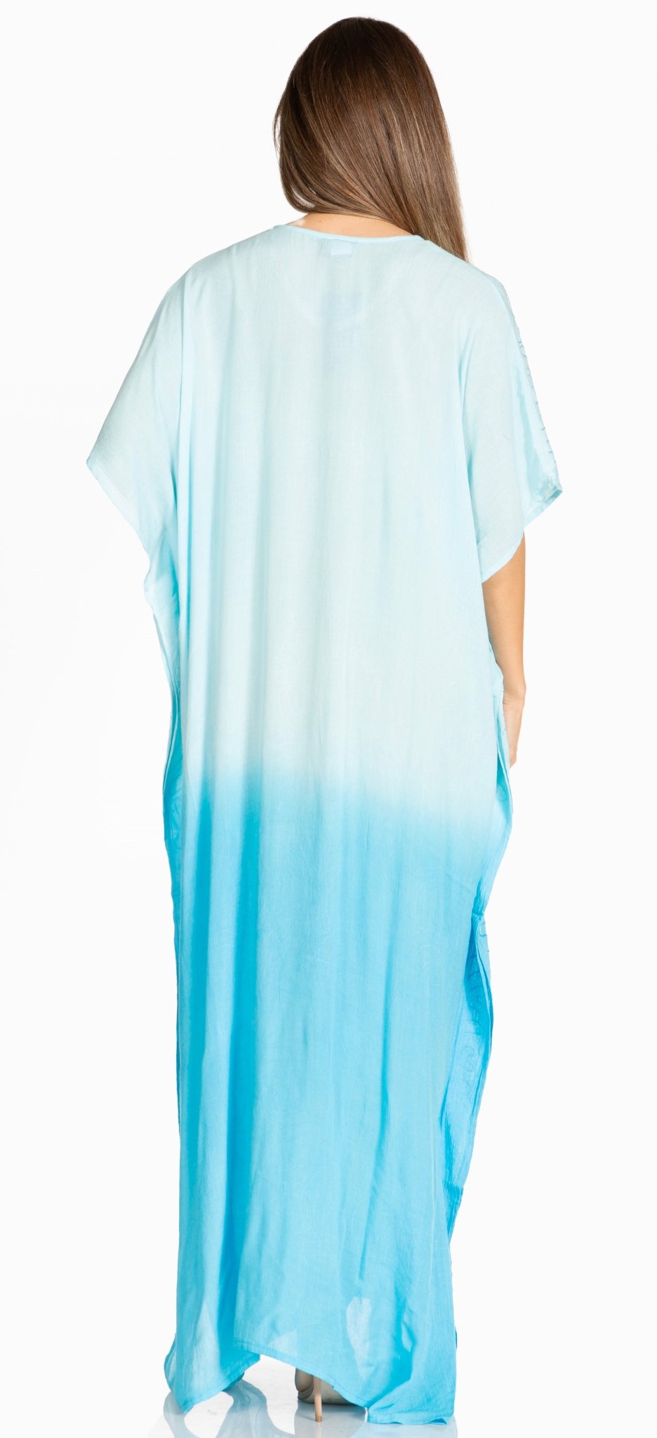 Sakkas Pilar Petite Women's Beach Maxi Caftan Dress in Short Sleeve Casual Style dresses La Vie Bien Sakkas Pilar Petite Women's Beach Maxi Caftan Dress in Short Sleeve Casual Style