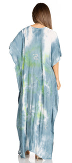 Sakkas Pilar Petite Women's Beach Maxi Caftan Dress in Short Sleeve Casual Style dresses La Vie Bien Sakkas Pilar Petite Women's Beach Maxi Caftan Dress in Short Sleeve Casual Style