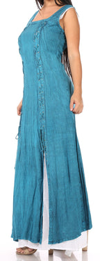 Sakkas Riva Women's Sleeveless Chemise + Over Dress Medieval Celtic Renaissance dresses La Vie Bien Sakkas Riva Women's Sleeveless Chemise + Over Dress Medieval Celtic Renaissance