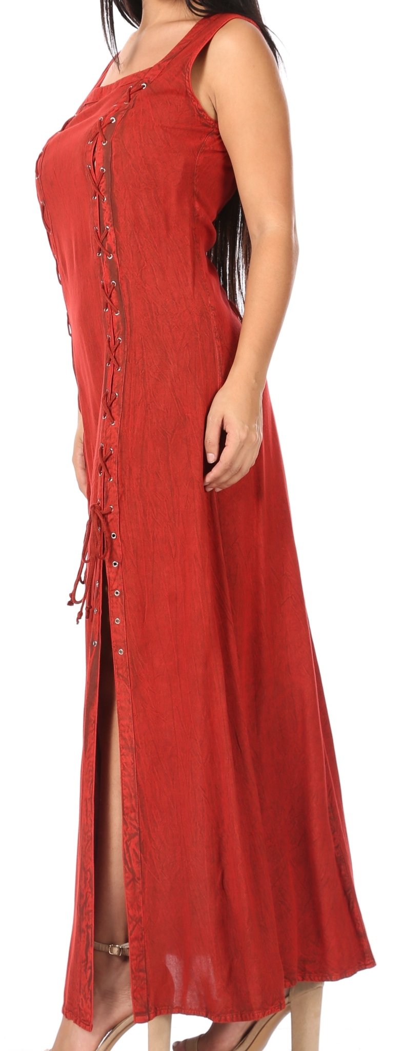 Sakkas Riva Women's Sleeveless Chemise + Over Dress Medieval Celtic Renaissance dresses La Vie Bien Sakkas Riva Women's Sleeveless Chemise + Over Dress Medieval Celtic Renaissance