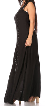 Sakkas Riva Women's Sleeveless Chemise + Over Dress Medieval Celtic Renaissance dresses La Vie Bien Sakkas Riva Women's Sleeveless Chemise + Over Dress Medieval Celtic Renaissance