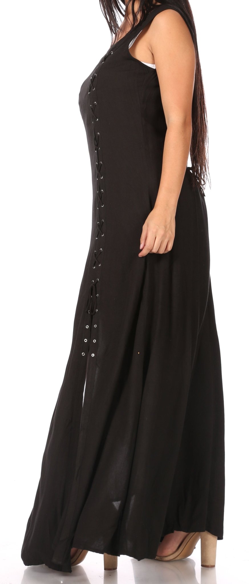 Sakkas Riva Women's Sleeveless Chemise + Over Dress Medieval Celtic Renaissance dresses La Vie Bien Sakkas Riva Women's Sleeveless Chemise + Over Dress Medieval Celtic Renaissance