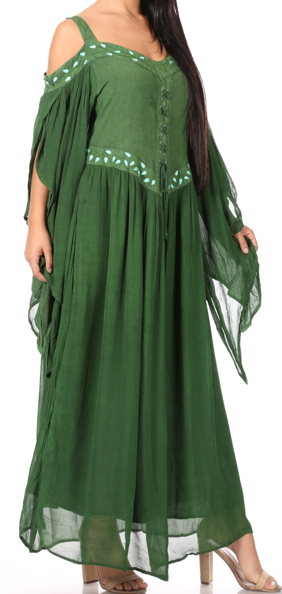 Sakkas Roisin Women's Medieval Celtic Renaissance Long Sleeve Costume Dress dresses La Vie Bien Sakkas Roisin Women's Medieval Celtic Renaissance Long Sleeve Costume Dress