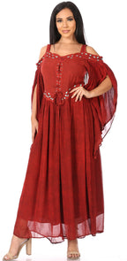 Sakkas Roisin Women's Medieval Celtic Renaissance Long Sleeve Costume Dress dresses La Vie Bien Sakkas Roisin Women's Medieval Celtic Renaissance Long Sleeve Costume Dress