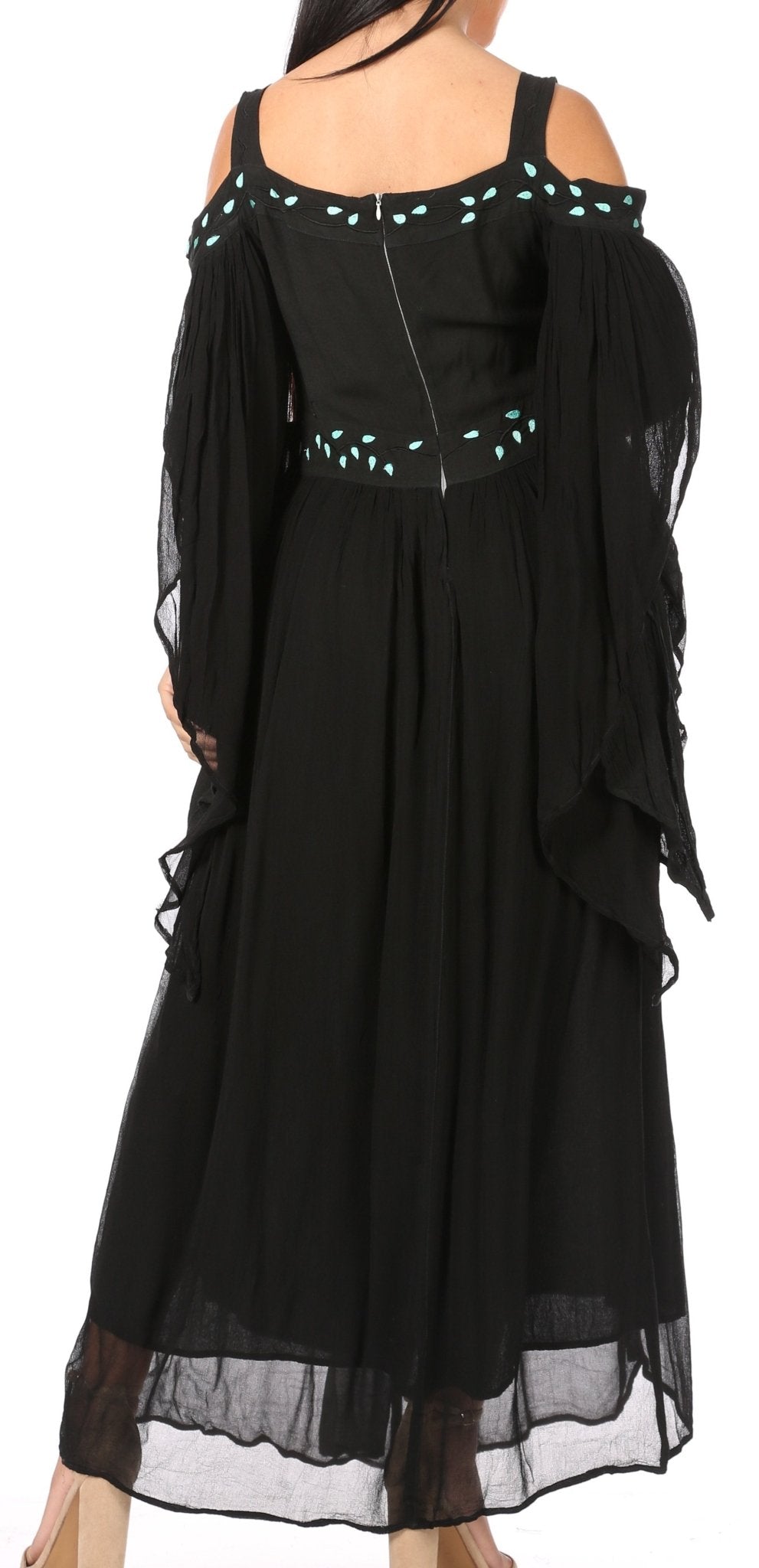 Sakkas Roisin Women's Medieval Celtic Renaissance Long Sleeve Costume Dress dresses La Vie Bien Sakkas Roisin Women's Medieval Celtic Renaissance Long Sleeve Costume Dress