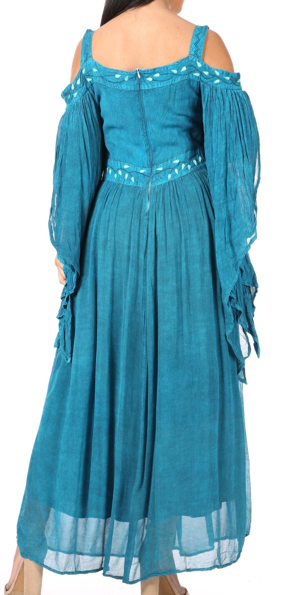 Sakkas Roisin Women's Medieval Celtic Renaissance Long Sleeve Costume Dress dresses La Vie Bien Sakkas Roisin Women's Medieval Celtic Renaissance Long Sleeve Costume Dress