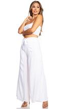 Sakkas Samantha Women's Bandeau Tube Top & Wide leg Gaucho Pants Set Palazzo Boho pants La Vie Bien Sakkas Samantha Women's Bandeau Tube Top & Wide leg Gaucho Pants Set Palazzo Boho