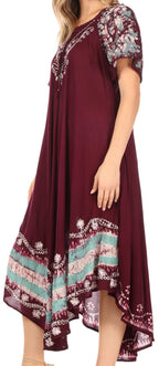 Sakkas Sara Batik CaftanTank Dress / Cover Up dresses La Vie Bien Sakkas Sara Batik CaftanTank Dress / Cover Up