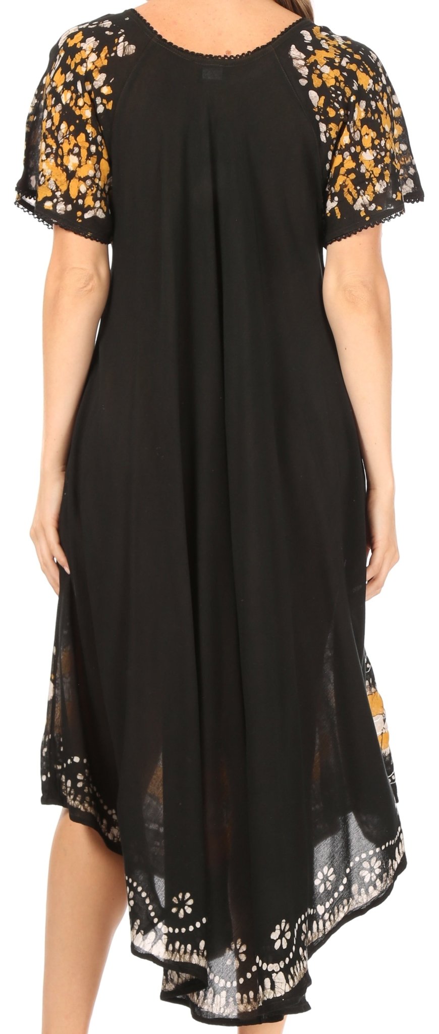 Sakkas Sara Batik CaftanTank Dress / Cover Up dresses La Vie Bien Sakkas Sara Batik CaftanTank Dress / Cover Up