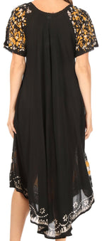 Sakkas Sara Batik CaftanTank Dress / Cover Up dresses La Vie Bien Sakkas Sara Batik CaftanTank Dress / Cover Up