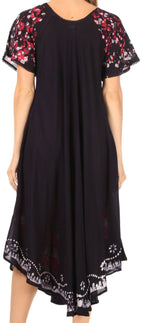 Sakkas Sara Batik CaftanTank Dress / Cover Up dresses La Vie Bien Sakkas Sara Batik CaftanTank Dress / Cover Up