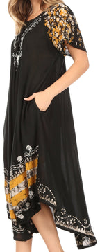 Sakkas Sara Batik CaftanTank Dress / Cover Up dresses La Vie Bien Sakkas Sara Batik CaftanTank Dress / Cover Up
