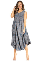 Sakkas Starlight Fourth Women's Tie Dye Caftan Tank Dress/Cover Up Beach Kaftan dresses La Vie Bien Sakkas Starlight Fourth Women's Tie Dye Caftan Tank Dress/Cover Up Beach Kaftan