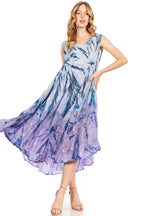 Sakkas Starlight Fourth Women's Tie Dye Caftan Tank Dress/Cover Up Beach Kaftan dresses La Vie Bien Sakkas Starlight Fourth Women's Tie Dye Caftan Tank Dress/Cover Up Beach Kaftan