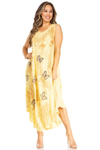 Sakkas Starlight Fourth Women's Tie Dye Caftan Tank Dress/Cover Up Beach Kaftan dresses La Vie Bien Sakkas Starlight Fourth Women's Tie Dye Caftan Tank Dress/Cover Up Beach Kaftan