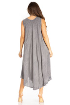 Sakkas Starlight Fourth Women's Tie Dye Caftan Tank Dress/Cover Up Beach Kaftan dresses La Vie Bien Sakkas Starlight Fourth Women's Tie Dye Caftan Tank Dress/Cover Up Beach Kaftan