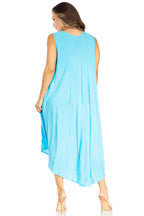 Sakkas Starlight Fourth Women's Tie Dye Caftan Tank Dress/Cover Up Beach Kaftan dresses La Vie Bien Sakkas Starlight Fourth Women's Tie Dye Caftan Tank Dress/Cover Up Beach Kaftan