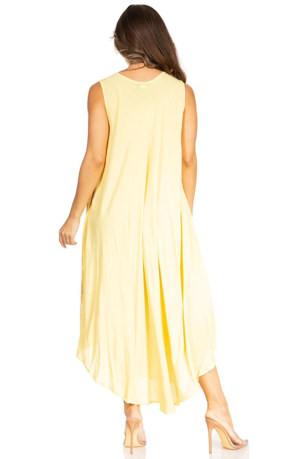 Sakkas Starlight Fourth Women's Tie Dye Caftan Tank Dress/Cover Up Beach Kaftan dresses La Vie Bien Sakkas Starlight Fourth Women's Tie Dye Caftan Tank Dress/Cover Up Beach Kaftan