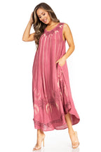 Sakkas Starlight Fourth Women's Tie Dye Caftan Tank Dress/Cover Up Beach Kaftan dresses La Vie Bien Sakkas Starlight Fourth Women's Tie Dye Caftan Tank Dress/Cover Up Beach Kaftan