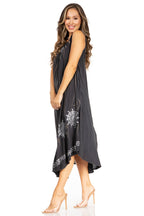 Sakkas Starlight Fourth Women's Tie Dye Caftan Tank Dress/Cover Up Beach Kaftan dresses La Vie Bien Sakkas Starlight Fourth Women's Tie Dye Caftan Tank Dress/Cover Up Beach Kaftan