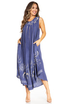 Sakkas Starlight Fourth Women's Tie Dye Caftan Tank Dress/Cover Up Beach Kaftan dresses La Vie Bien Sakkas Starlight Fourth Women's Tie Dye Caftan Tank Dress/Cover Up Beach Kaftan