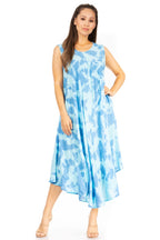 Sakkas Starlight Second Tie Dye Caftan Dress: Women's Beach Cover Up dresses La Vie Bien Sakkas Starlight Second Tie Dye Caftan Dress: Women's Beach Cover Up