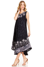 Sakkas Starlight Second Tie Dye Caftan Dress: Women's Beach Cover Up dresses La Vie Bien Sakkas Starlight Second Tie Dye Caftan Dress: Women's Beach Cover Up