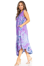 Sakkas Starlight Second Tie Dye Caftan Dress: Women's Beach Cover Up dresses La Vie Bien Sakkas Starlight Second Tie Dye Caftan Dress: Women's Beach Cover Up