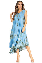 Sakkas Starlight Second Tie Dye Caftan Dress: Women's Beach Cover Up dresses La Vie Bien Sakkas Starlight Second Tie Dye Caftan Dress: Women's Beach Cover Up
