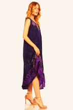 Sakkas Starlight Second Tie Dye Caftan Dress: Women's Beach Cover Up dresses La Vie Bien Sakkas Starlight Second Tie Dye Caftan Dress: Women's Beach Cover Up