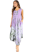 Sakkas Starlight Second Tie Dye Caftan Dress: Women's Beach Cover Up dresses La Vie Bien Sakkas Starlight Second Tie Dye Caftan Dress: Women's Beach Cover Up