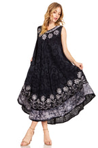 Sakkas Starlight Second Tie Dye Caftan Dress: Women's Beach Cover Up dresses La Vie Bien Sakkas Starlight Second Tie Dye Caftan Dress: Women's Beach Cover Up