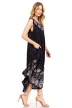 Sakkas Starlight Second Tie Dye Caftan Dress: Women's Beach Cover Up dresses La Vie Bien Sakkas Starlight Second Tie Dye Caftan Dress: Women's Beach Cover Up