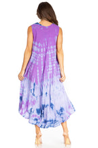 Sakkas Starlight Second Tie Dye Caftan Dress: Women's Beach Cover Up dresses La Vie Bien Sakkas Starlight Second Tie Dye Caftan Dress: Women's Beach Cover Up