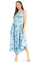 Sakkas Starlight Second Tie Dye Caftan Dress: Women's Beach Cover Up dresses La Vie Bien Sakkas Starlight Second Tie Dye Caftan Dress: Women's Beach Cover Up