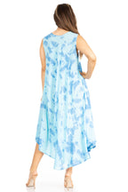 Sakkas Starlight Second Tie Dye Caftan Dress: Women's Beach Cover Up dresses La Vie Bien Sakkas Starlight Second Tie Dye Caftan Dress: Women's Beach Cover Up
