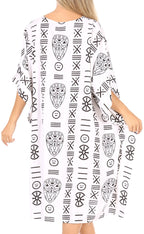 Sakkas Trina Women's Casual Loose Beach Poncho Caftan Dress Cover-up Many Print dresses La Vie Bien Sakkas Trina Women's Casual Loose Beach Poncho Caftan Dress Cover-up Many Print