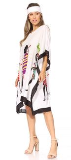 Sakkas Trina Women's Casual Loose Beach Poncho Caftan Dress Cover-up Many Print dresses La Vie Bien Sakkas Trina Women's Casual Loose Beach Poncho Caftan Dress Cover-up Many Print