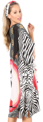Sakkas Trina Women's Casual Loose Beach Poncho Caftan Dress Cover-up Many Print dresses La Vie Bien Sakkas Trina Women's Casual Loose Beach Poncho Caftan Dress Cover-up Many Print