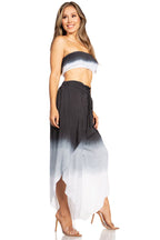 Sakkas Vanessa Women's Bandeau Tube Top & Wide leg Gaucho Pants Set Palazzo Boho - Buy One Get One pants La Vie Bien Sakkas Vanessa Women's Bandeau Tube Top & Wide leg Gaucho Pants Set Palazzo Boho - Buy One Get One