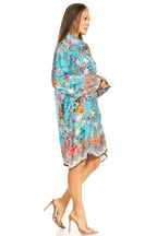 Sakkas Womens Long Sleeves Collared Neck Spring/Summer Short Shirt Dress/Cover-up dresses La Vie Bien Sakkas Womens Long Sleeves Collared Neck Spring/Summer Short Shirt Dress/Cover-up