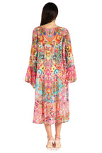 Sakkas Womens Ruffled Sleeves Scoop Neck Summer Short Tiered Dress/Loungewear dresses La Vie Bien Sakkas Womens Ruffled Sleeves Scoop Neck Summer Short Tiered Dress/Loungewear