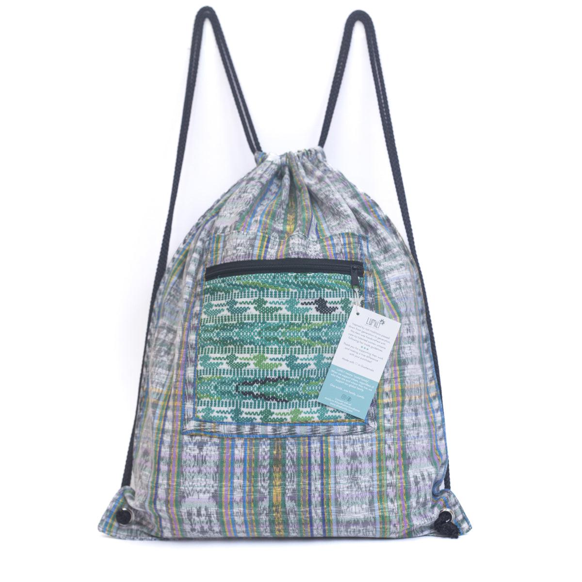 Salsa Upcycled Corte Backpack - Unique Guatemalan Handicraft Bags La Vie Bien Salsa Upcycled Corte Backpack - Unique Guatemalan Handicraft