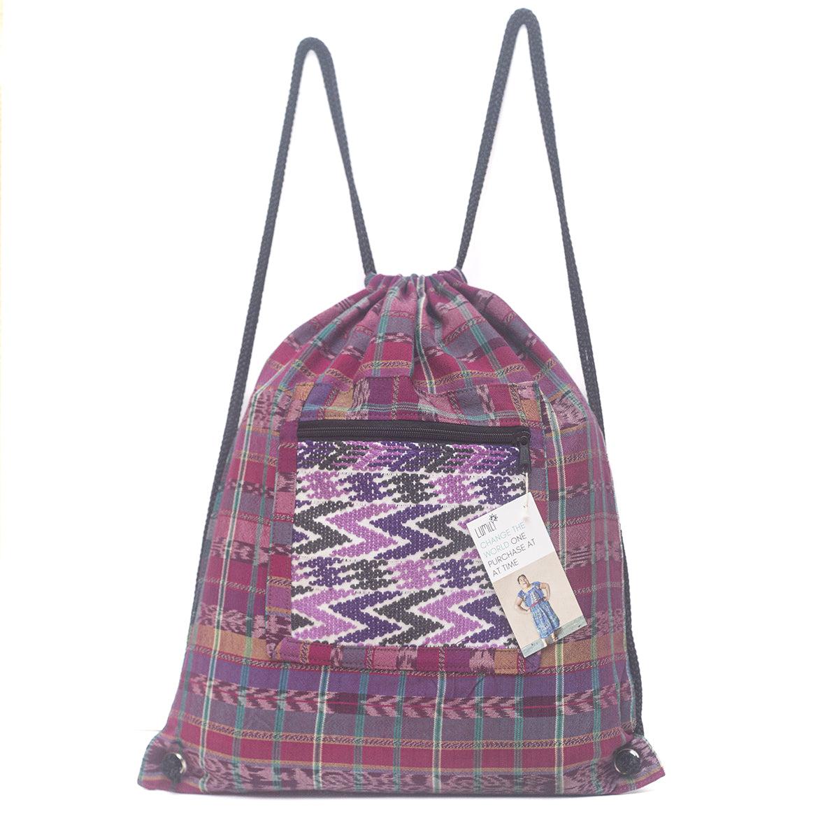 Salsa Upcycled Corte Backpack - Unique Guatemalan Handicraft Bags La Vie Bien Salsa Upcycled Corte Backpack - Unique Guatemalan Handicraft