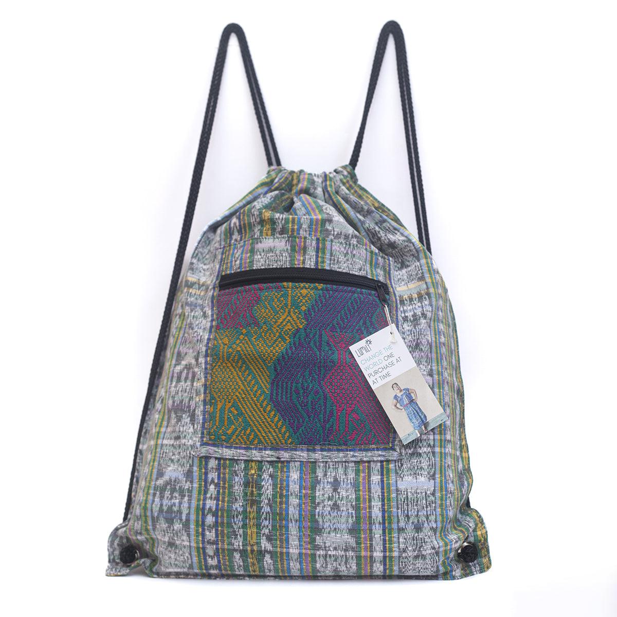 Salsa Upcycled Corte Backpack - Unique Guatemalan Handicraft Bags La Vie Bien Salsa Upcycled Corte Backpack - Unique Guatemalan Handicraft