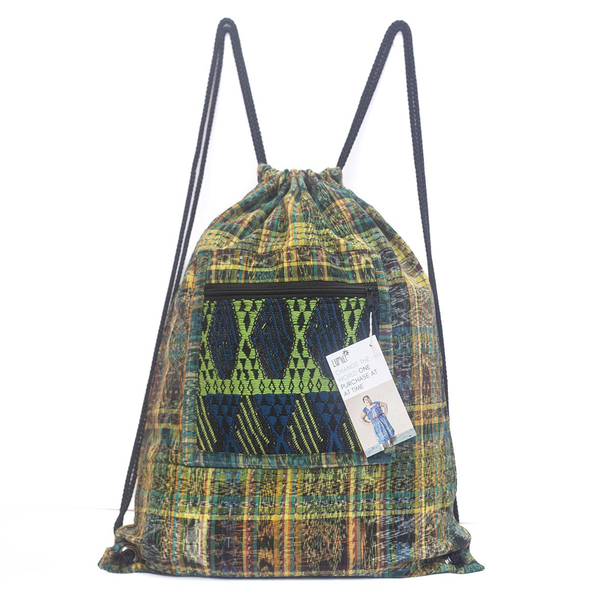 Salsa Upcycled Corte Backpack - Unique Guatemalan Handicraft Bags La Vie Bien Salsa Upcycled Corte Backpack - Unique Guatemalan Handicraft