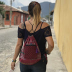 Salsa Upcycled Corte Backpack - Unique Guatemalan Handicraft Bags La Vie Bien Salsa Upcycled Corte Backpack - Unique Guatemalan Handicraft