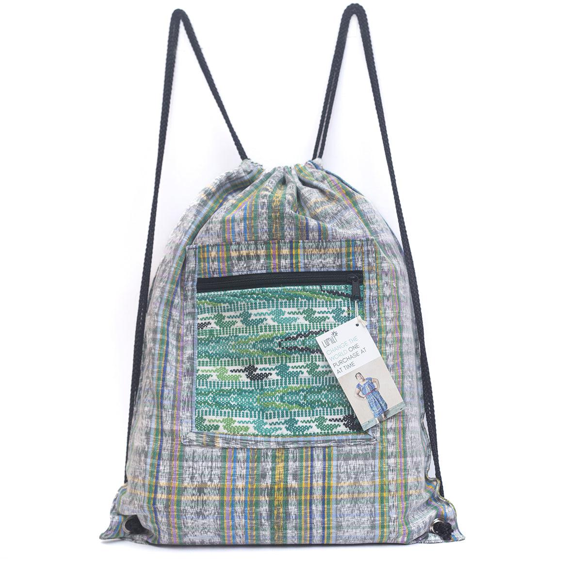 Salsa Upcycled Corte Backpack - Unique Guatemalan Handicraft Bags La Vie Bien Salsa Upcycled Corte Backpack - Unique Guatemalan Handicraft